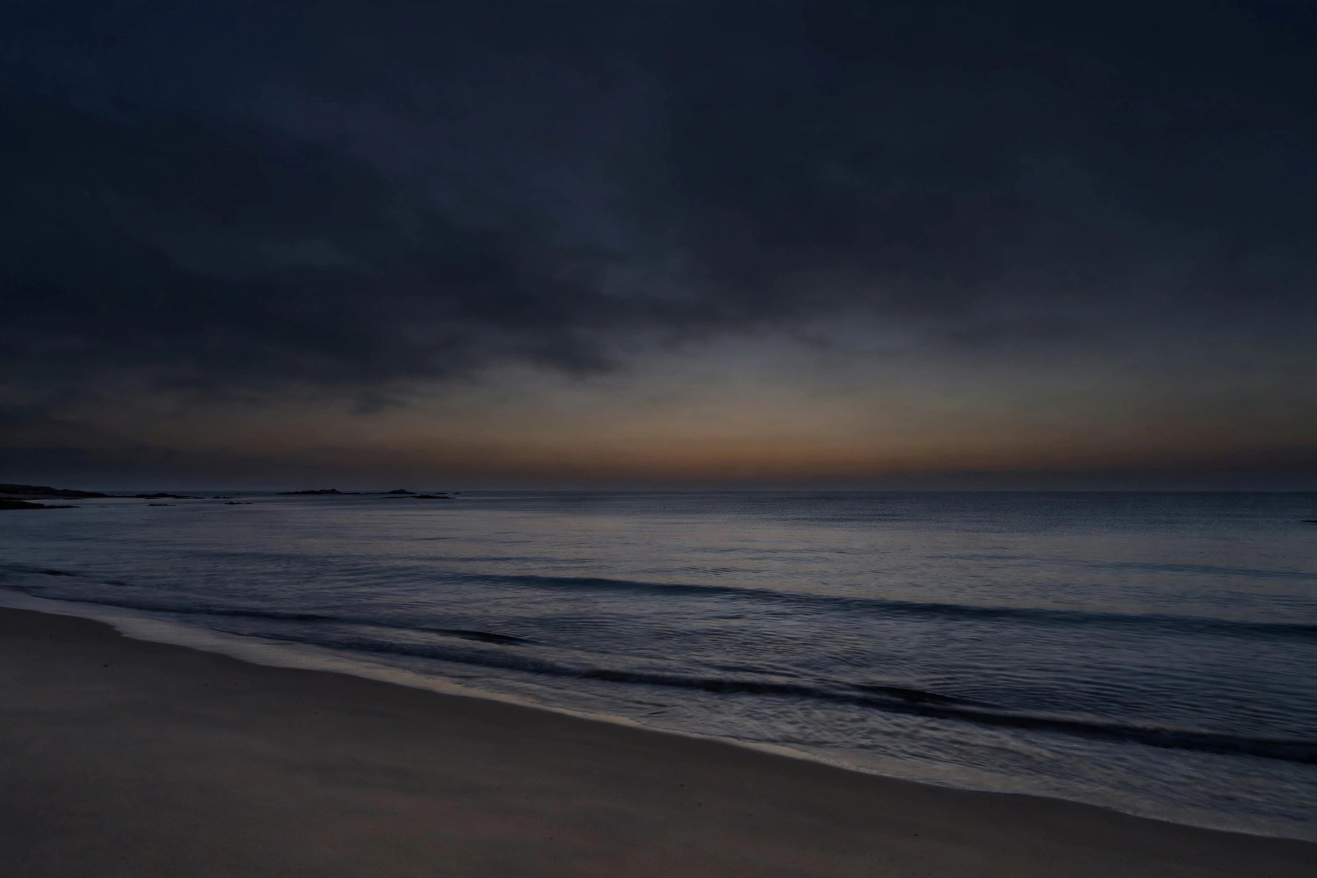 Dusk at the beach
